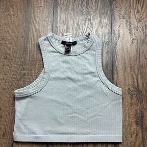 Forever 21 Light Gray Ribbed Top